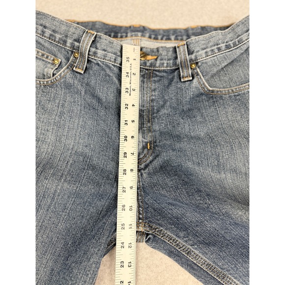 Carhartt Relaxed Fit Blue Jeans Mens 34x34 Denim Workwear01483-980 *READ - Picture 5 of 11